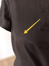 Load image into Gallery viewer, 1950s - Superb Black Silk Oriental Style Blouse - Sz 44
