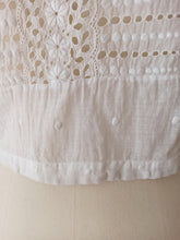Charger l'image dans la galerie, 1920s 1930s - Adorable Handmade Cotton Blouse

