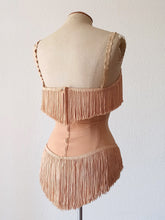 Load image into Gallery viewer, 1940s 1950s - Fabulous Fringe Burlesque Leotard - Sz XS/S
