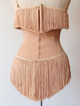 Load image into Gallery viewer, 1940s 1950s - Fabulous Fringe Burlesque Leotard - Sz XS/S
