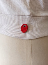 Cargar imagen en el visor de la galería, 1950s - DEADSTOCK - Gorgeous White Cotton Top - Sz S/M
