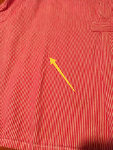 Cargar imagen en el visor de la galería, 1940s - Gorgeous Red Stripes Workwear Blouse - Sz 54
