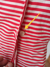 Cargar imagen en el visor de la galería, 1940s 1950s - Gorgeous Candy Stripes Cotton Blouse - W27.5 (70cm)
