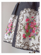 Load image into Gallery viewer, 1950s - Stunning Roseprint Dotted Cotton Dress - W27.5 (70cm)
