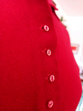 Load image into Gallery viewer, 1940s 1950s - PRINGLE, Scotland - Lipstick Red Cashmere Jumper - Sz Medium

