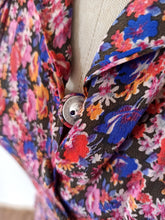 Charger l'image dans la galerie, 1930s - FRANCE - Adorable Floral Crepe Dress - W27 (68cm)
