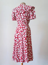 Charger l'image dans la galerie, 1940s - Adorable Puffed Sleeves Cotton Dress - W31.5 (80cm)
