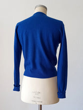 Charger l'image dans la galerie, 1950s - PRINGLE, Scotland - Royal Blue Cashmere Cardigan - Sz 38
