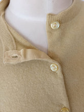 Charger l'image dans la galerie, 1950s - PRINGLE, Scotland - Mustard Cashmere Cardigan - Sz 36
