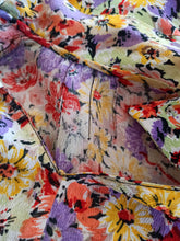 Charger l'image dans la galerie, 1930s - Charming Honeycomb Floral Crepe Dress - W29 (74cm)
