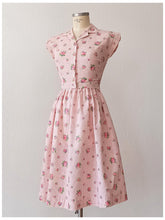 Charger l'image dans la galerie, 1950s - Adorable Roseprint Bolero Dress - W26 (66cm)
