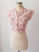 Charger l'image dans la galerie, 1950s - Adorable Roseprint Bolero Dress - W26 (66cm)
