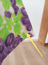 Load image into Gallery viewer, 1950s - Spectacular Acid Green Purple Floral Dress - W29 (74cm)
