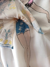 Charger l'image dans la galerie, 1950s - Collectable Naughty Novelty Skirts Rayon Skirt - W25/26 (64/66cm)
