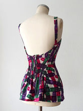 Load image into Gallery viewer, 1950s - SILHOUETTE, UK - Stunning Cotton Swimwear - Sz 36
