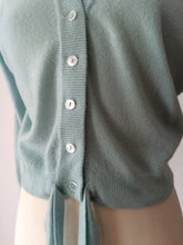 Load image into Gallery viewer, 1950s - DALTON, USA - Turquoise Cashmere Cardigan

