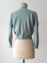 Load image into Gallery viewer, 1950s - DALTON, USA - Turquoise Cashmere Cardigan
