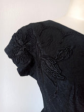 Charger l'image dans la galerie, 1940s 1950s - Outstanding Couture Trimmings Cocktail Dress - W28.5 (72cm)
