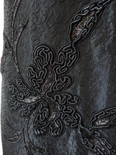 Charger l'image dans la galerie, 1940s 1950s - Outstanding Couture Trimmings Cocktail Dress - W28.5 (72cm)
