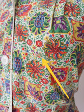 Load image into Gallery viewer, 1940s - QUERLUX, France - Gorgeous Colorful Cotton Dress - W33 (84cm)
