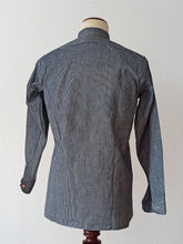 Load image into Gallery viewer, 1930s 1940s - A. BATALLA, Barcelona - Deadstock Blue Striped Cotton Shirt
