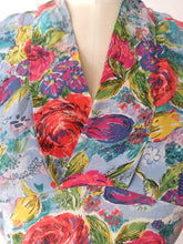 Charger l'image dans la galerie, 1940s - Scandalous Roseprint Cold Rayon Dress - W31.5 (80cm)

