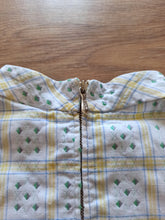 Load image into Gallery viewer, 1950s - Gorgeous Back Zip Diamonds Cotton Blouse - W35.5 (90cm)
