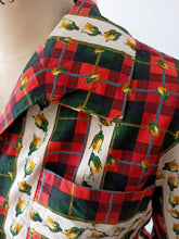 Load image into Gallery viewer, 1950s 1960s - GERMANY - Adorable Tartan Floral Cotton Dress - W35 (88cm)
