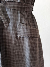 Load image into Gallery viewer, 1940s - LA LOUVE OR, France - Cute Checked Cotton Dress - W31.5 (80cm)

