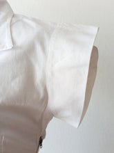 Laden Sie das Bild in den Galerie-Viewer, 1940s - BRAGARD, France - Gorgeous Embroidered White Cotton Dress - W30.5 (78cm)
