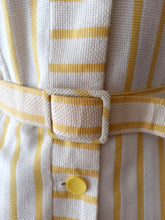 Load image into Gallery viewer, 1950s 1960s - GERMANY - Adorable Striped Linen Dress - W31 (80cm)

