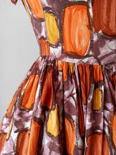 Load image into Gallery viewer, 1950s 1960s - Stunning Abstract Rayon Dress - W28.5 (72cm)
