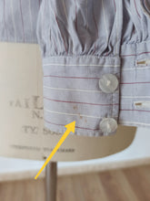 Load image into Gallery viewer, 1940s - Gorgeous Striped Cotton Blouse - W34 (86cm)
