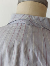 Load image into Gallery viewer, 1940s - Gorgeous Striped Cotton Blouse - W34 (86cm)
