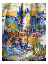 Load image into Gallery viewer, 1950s - Fabulous Novelty Town Print Cotton Skirt - W28.5 (72cm)

