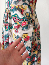 Cargar imagen en el visor de la galería, 1940s - Colorful Summer Day Rayon Dress - W29 (74cm)
