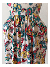 Cargar imagen en el visor de la galería, 1940s - Colorful Summer Day Rayon Dress - W29 (74cm)
