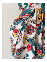 Cargar imagen en el visor de la galería, 1940s - Colorful Summer Day Rayon Dress - W29 (74cm)
