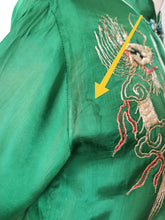 Load image into Gallery viewer, 1940s 1950s - Exquisite 3pc Green Liquid Silk Chinese Pajama
