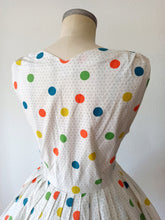 Load image into Gallery viewer, 1950s - BOUSSAC, Paris - Adorable Cotton Dress - W32 (80cm)

