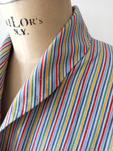 Laden Sie das Bild in den Galerie-Viewer, 1940s - Gorgeous Rainbow Stripes Bolero Dress - W31 (78cm)
