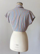 Laden Sie das Bild in den Galerie-Viewer, 1940s - Gorgeous Rainbow Stripes Bolero Dress - W31 (78cm)
