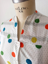 Cargar imagen en el visor de la galería, 1950s - BOUSSAC, Paris - Adorable Cotton Dress - W27 (68cm)
