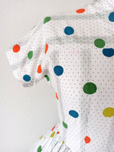Cargar imagen en el visor de la galería, 1950s - BOUSSAC, Paris - Adorable Cotton Dress - W27 (68cm)
