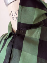Load image into Gallery viewer, 1940s 1950s - VM, Paris - Stunning Green Plaid Blouse - W30 (76cm)
