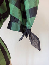 Load image into Gallery viewer, 1940s 1950s - VM, Paris - Stunning Green Plaid Blouse - W30 (76cm)
