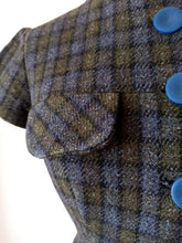 Load image into Gallery viewer, 1950s 1960s - Gorgeous Checked Wool Dress - W28.5 (72cm)
