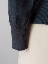 Load image into Gallery viewer, 1950s 1960s - PRINGLE, Scotland - Charcoal Grey Cashmere Sweater - Sz 38
