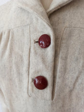 Charger l'image dans la galerie, 1940s - LE SIGNE DE PARIS - Stunning Wool Dress - W28.5 (72cm)
