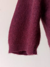 Load image into Gallery viewer, 1950s - BARRIE, Scotland - Gorgeous Purplish Wine Cashmere Jumper - Sz 36
